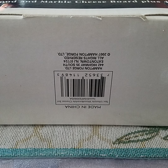 Vintage marble cheese set - Picture 4 of 4